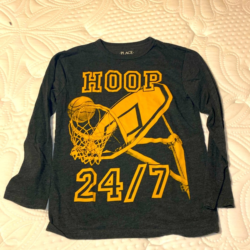 Long Sleeve Basketball T-Shirt